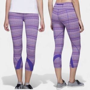 Lululemon Run Inspire Crop II Luxtreme Space Dye Twist Size 6